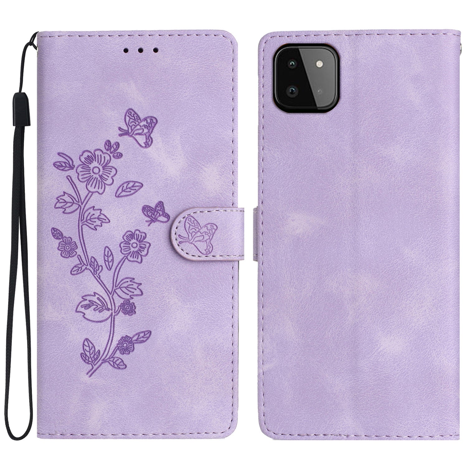 For Samsung Galaxy A22 5G (EU Version) PU Leather Wallet Phone Cover Flower Imprint Folding Stand Case For Samsung Galaxy A22 5G (EU Version) PU Leather Wallet Phone Cover Flower Imprint Folding Stand Case